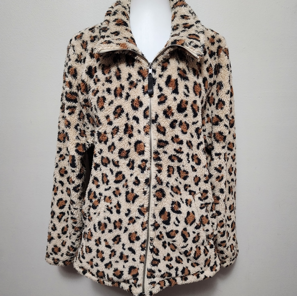 Torrid leopard print sherpa jacket size 2X - Picture 2 of 10